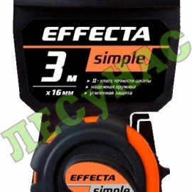Рулетка EFFECTA Simple 16 мм / 3 м